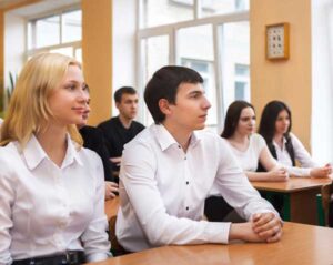 students in classroom learning about Peyo Yavorov's Armenians